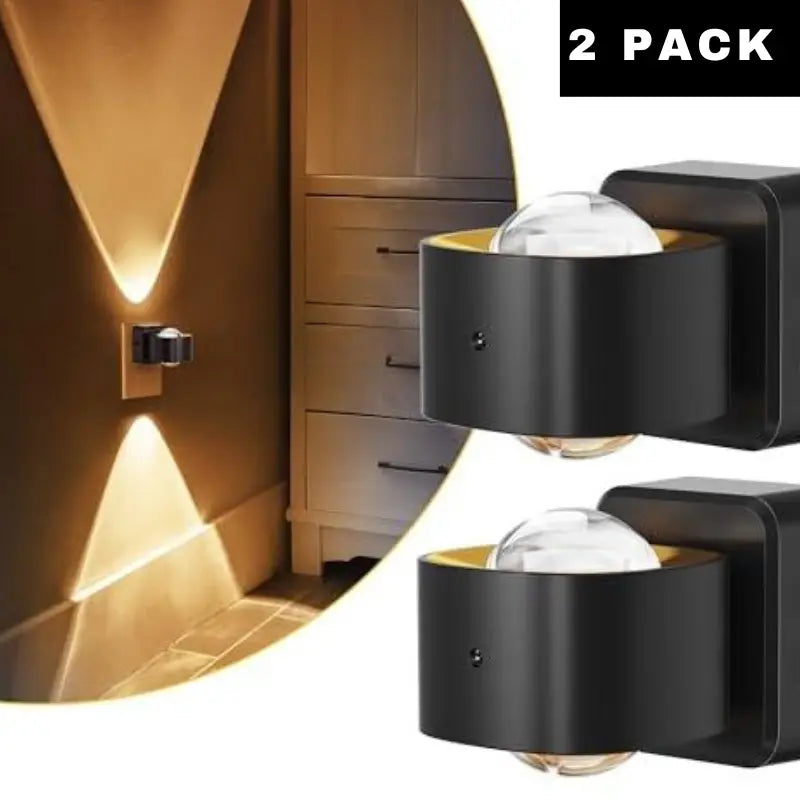 DORESSHOP 180° Rotatable Night Lights Projector, Plug into Wall, Soft Warm Lighting for Hallway, Garden, Party