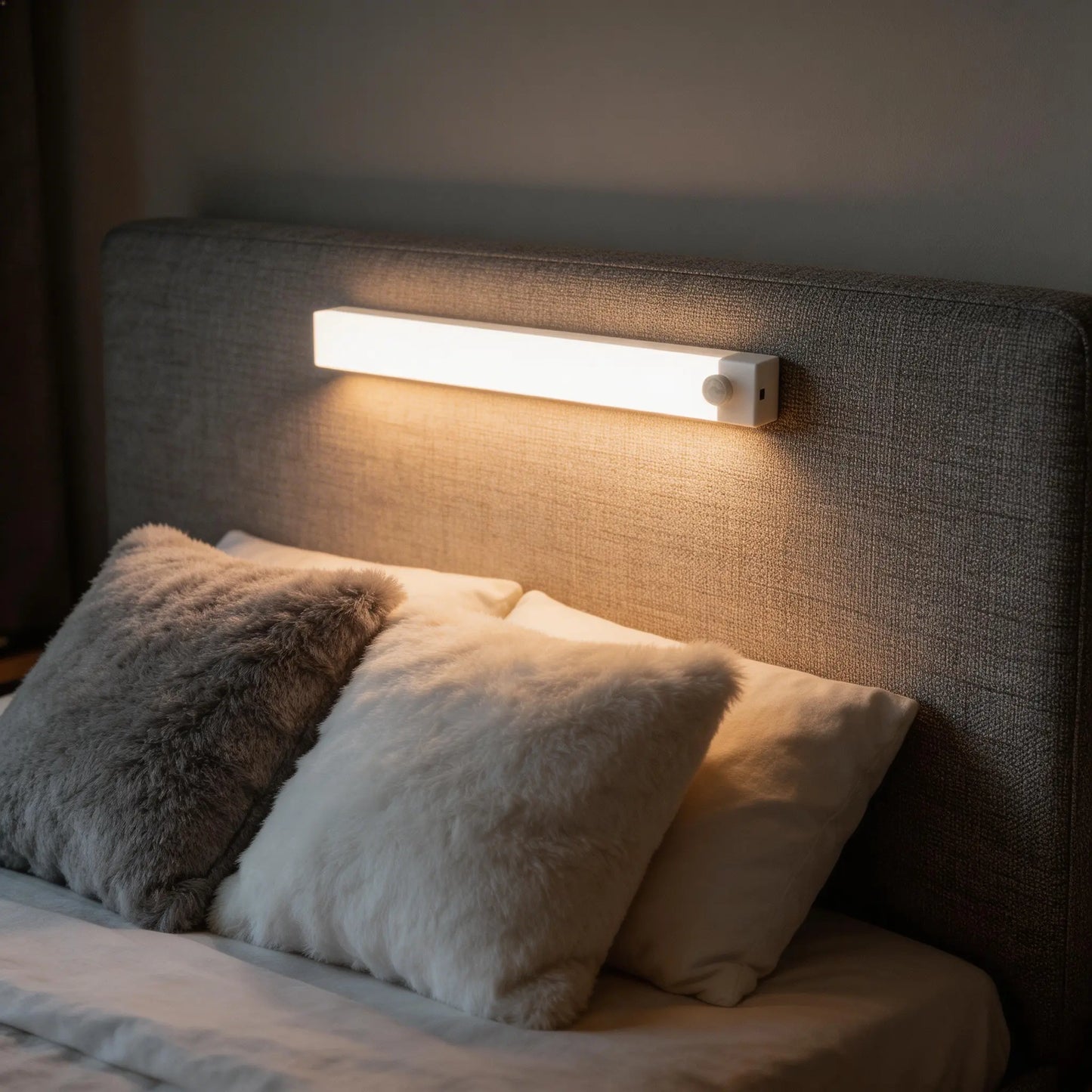 6 Pack Motion Sensor & Light Sensor LED Lights Indoor, Magnetic Wireless Closet Lights Battery Powered, 3 Modes under Cabinet Lighting for Stairs, Kitchen, Bedroom, 11.8In Cool White Can Be Used for Various Holiday Surprises Mothersdaygift Tiktokshop