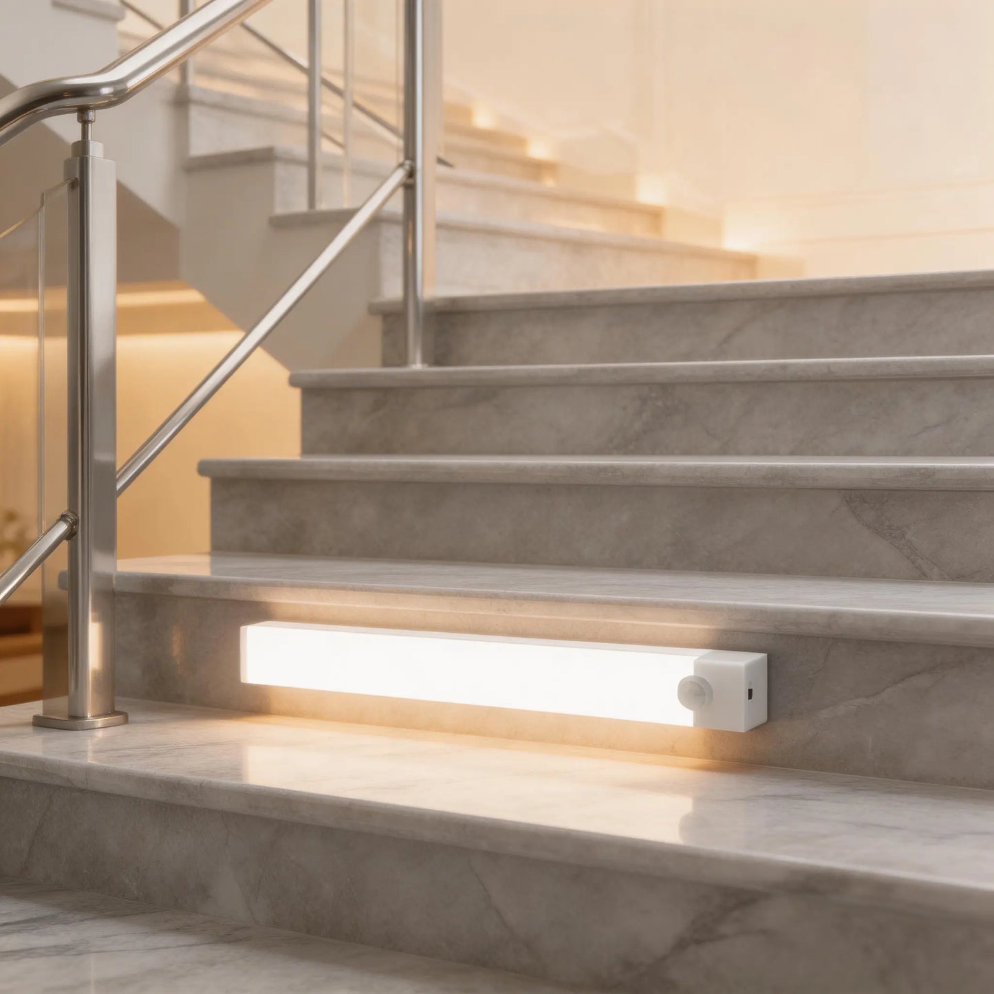 6 Pack Motion Sensor & Light Sensor LED Lights Indoor, Magnetic Wireless Closet Lights Battery Powered, 3 Modes under Cabinet Lighting for Stairs, Kitchen, Bedroom, 11.8In Cool White Can Be Used for Various Holiday Surprises Mothersdaygift Tiktokshop