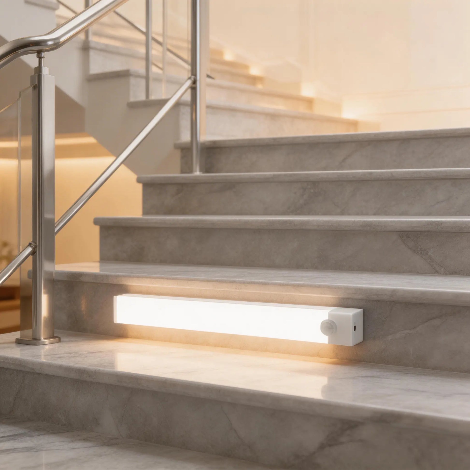 6 Pack Motion Sensor & Light Sensor LED Lights Indoor, Magnetic Wireless Closet Lights Battery Powered, 3 Modes under Cabinet Lighting for Stairs, Kitchen, Bedroom, 11.8In Cool White Can Be Used for Various Holiday Surprises Mothersdaygift Tiktokshop
