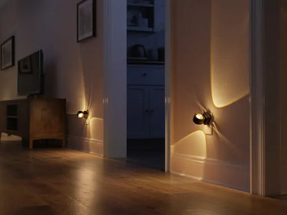 DORESSHOP 180° Rotatable Night Lights Projector, Plug into Wall, Soft Warm Lighting for Hallway, Garden, Party
